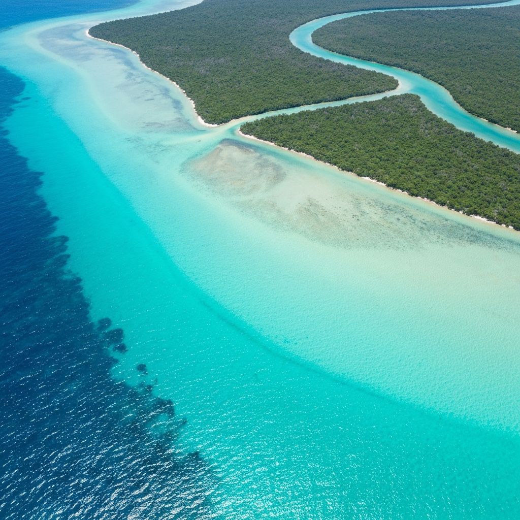 Sea water and freshwater